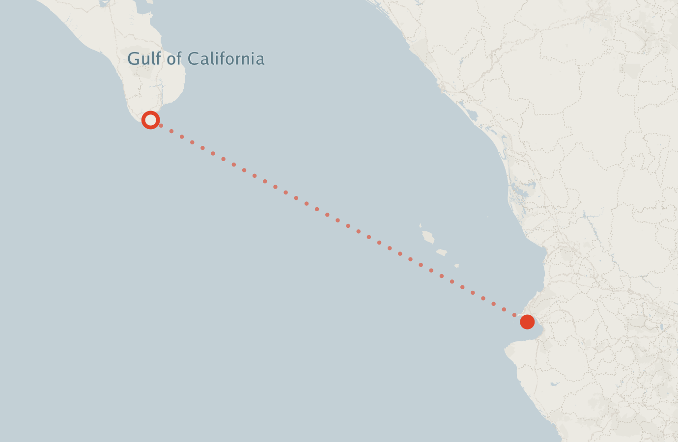 Activity map — real sighting points on an OpenStreetMap basemap