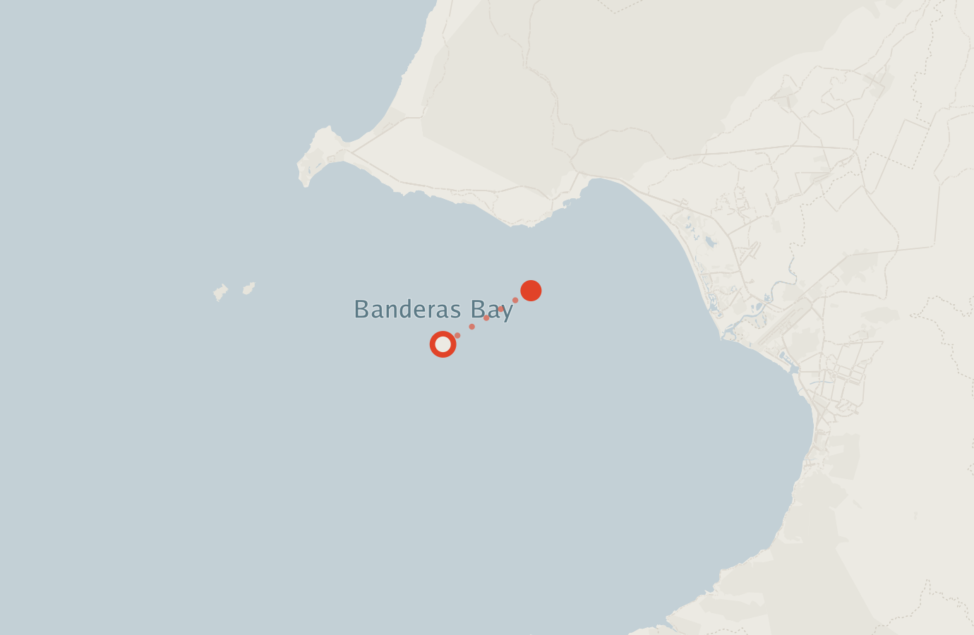 Activity map — real sighting points on an OpenStreetMap basemap