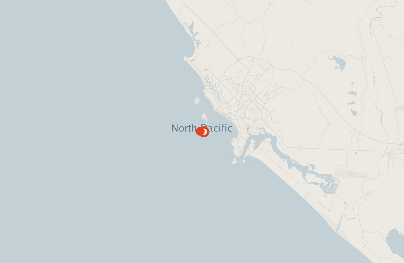 Activity map — real sighting points on an OpenStreetMap basemap
