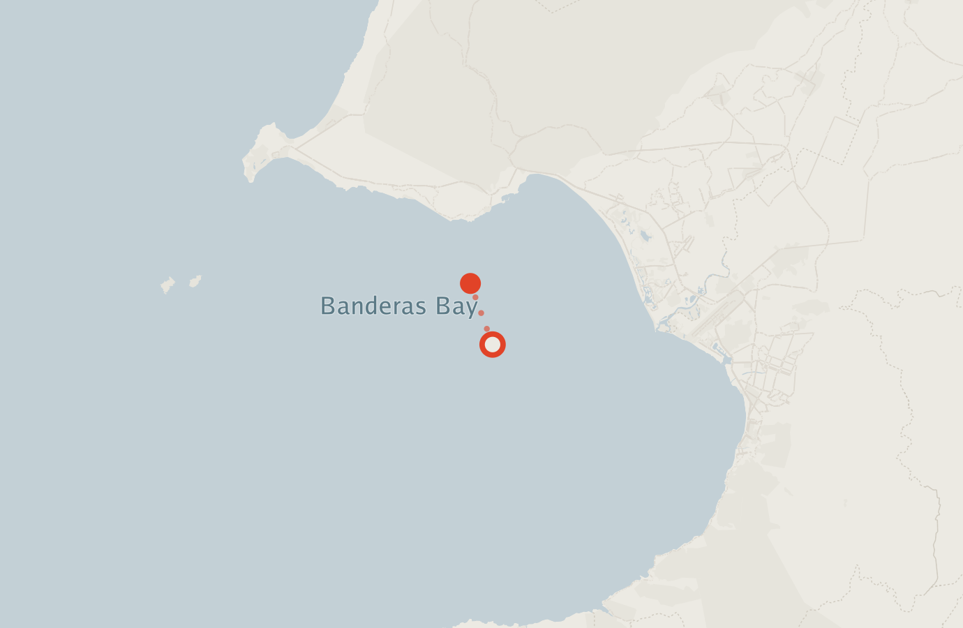 Activity map — real sighting points on an OpenStreetMap basemap