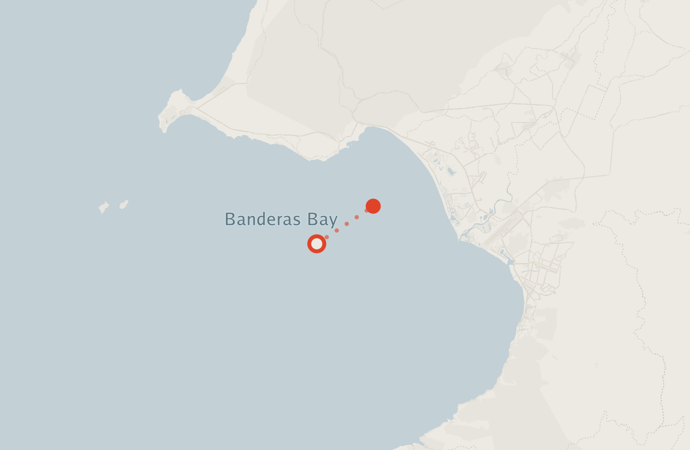 Activity map — real sighting points on an OpenStreetMap basemap