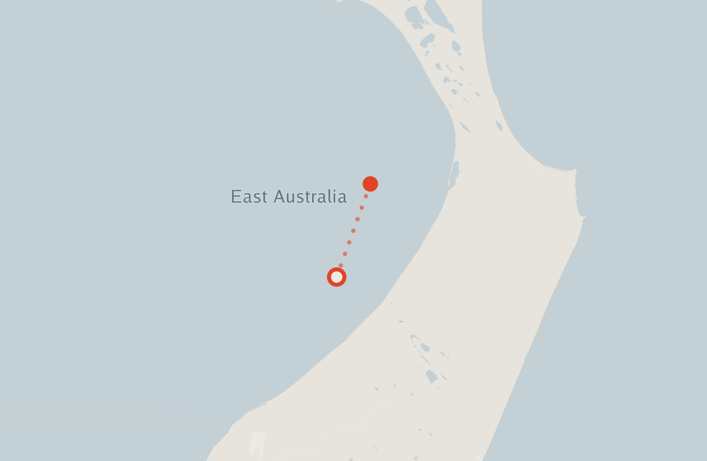 Activity map — real sighting points on an OpenStreetMap basemap