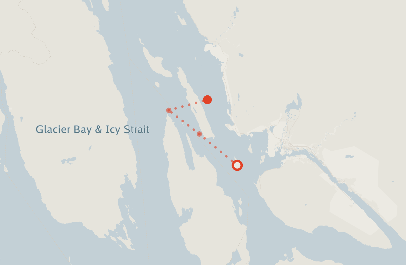 Activity map — real sighting points on an OpenStreetMap basemap