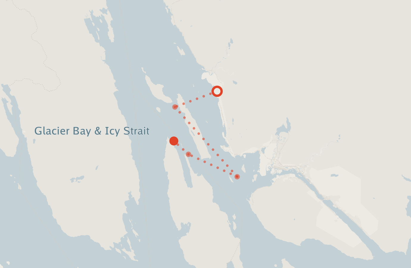 Activity map — real sighting points on an OpenStreetMap basemap