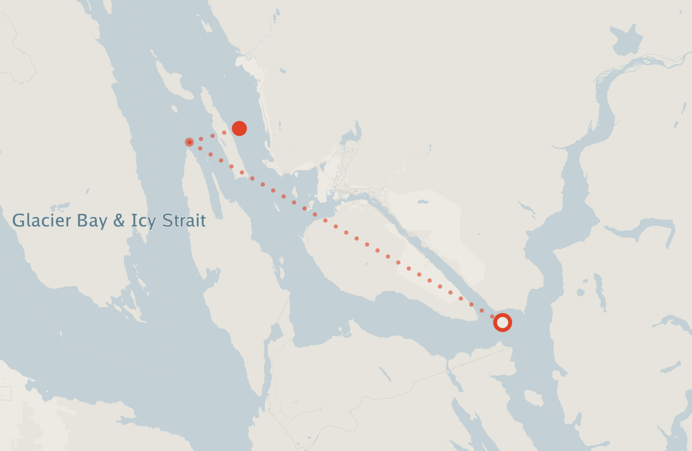 Activity map — real sighting points on an OpenStreetMap basemap