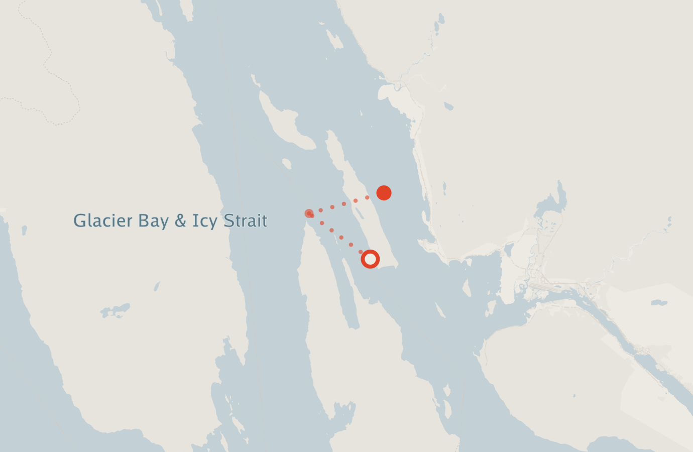 Activity map — real sighting points on an OpenStreetMap basemap