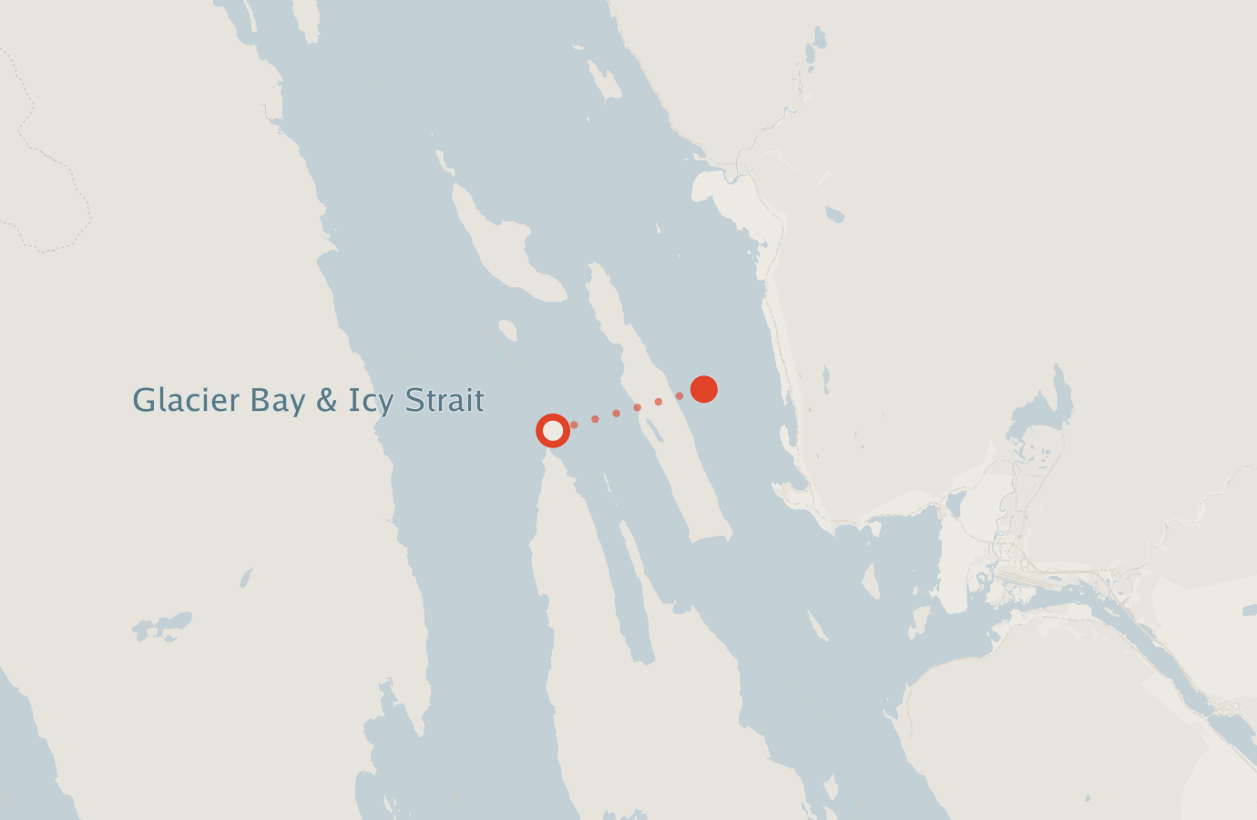 Activity map — real sighting points on an OpenStreetMap basemap
