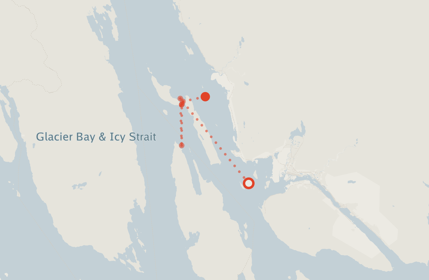 Activity map — real sighting points on an OpenStreetMap basemap