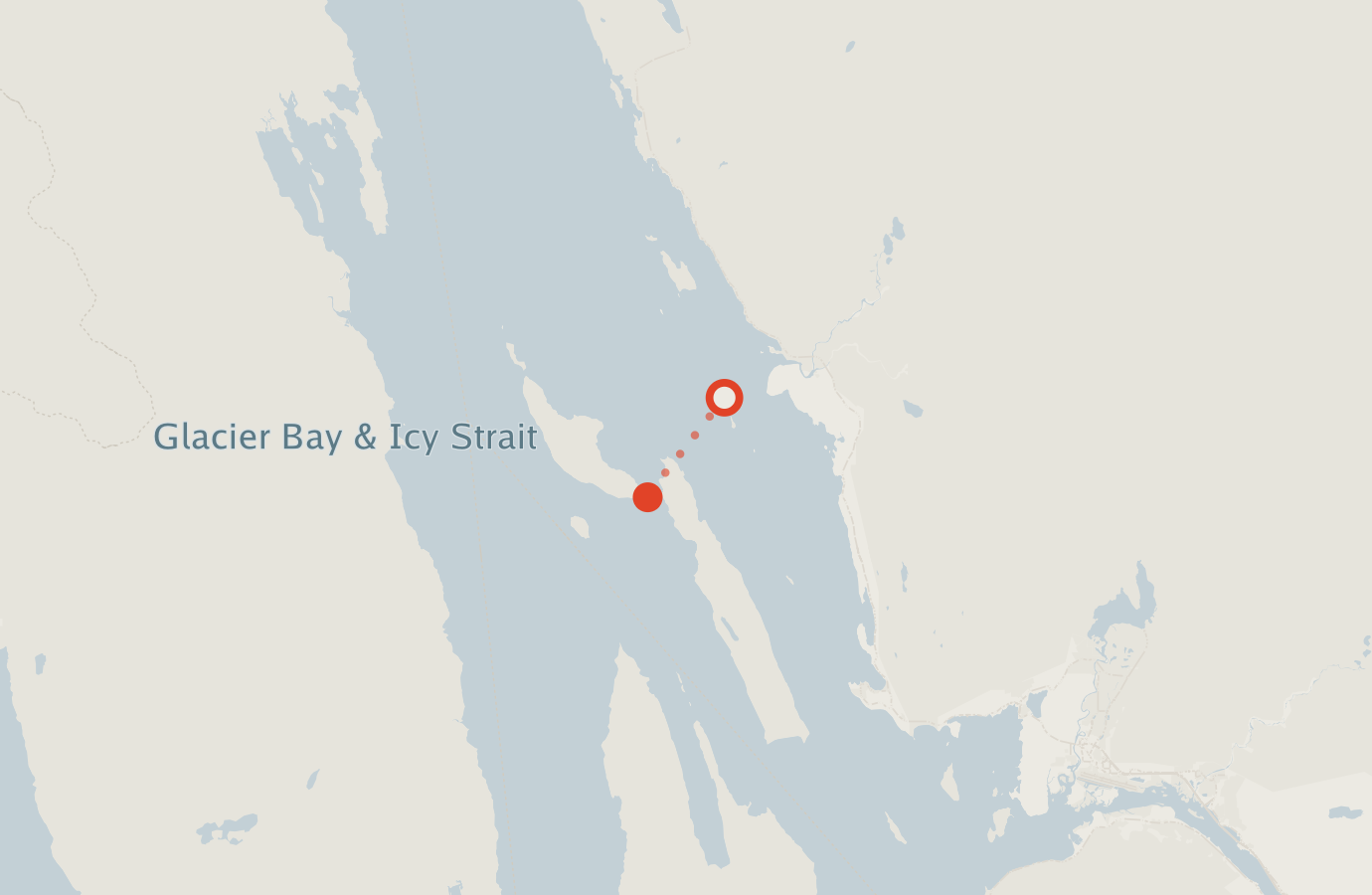 Activity map — real sighting points on an OpenStreetMap basemap