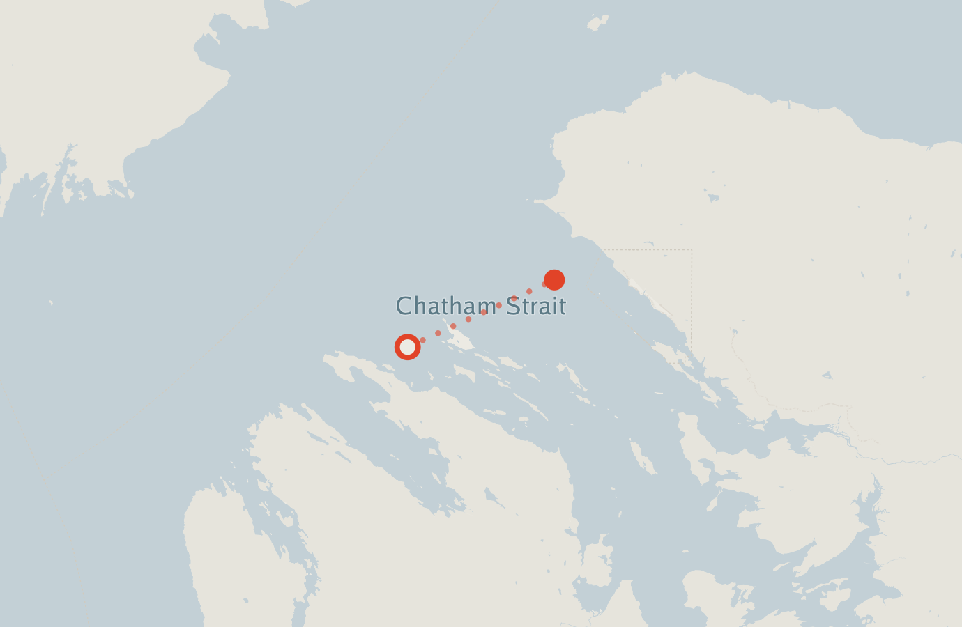 Activity map — real sighting points on an OpenStreetMap basemap