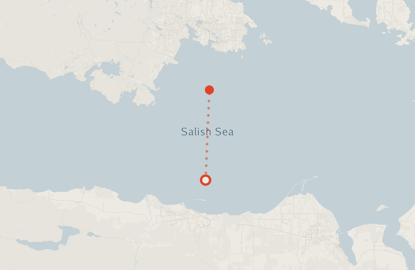 Activity map — real sighting points on an OpenStreetMap basemap