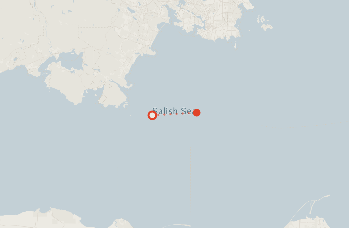 Activity map — real sighting points on an OpenStreetMap basemap
