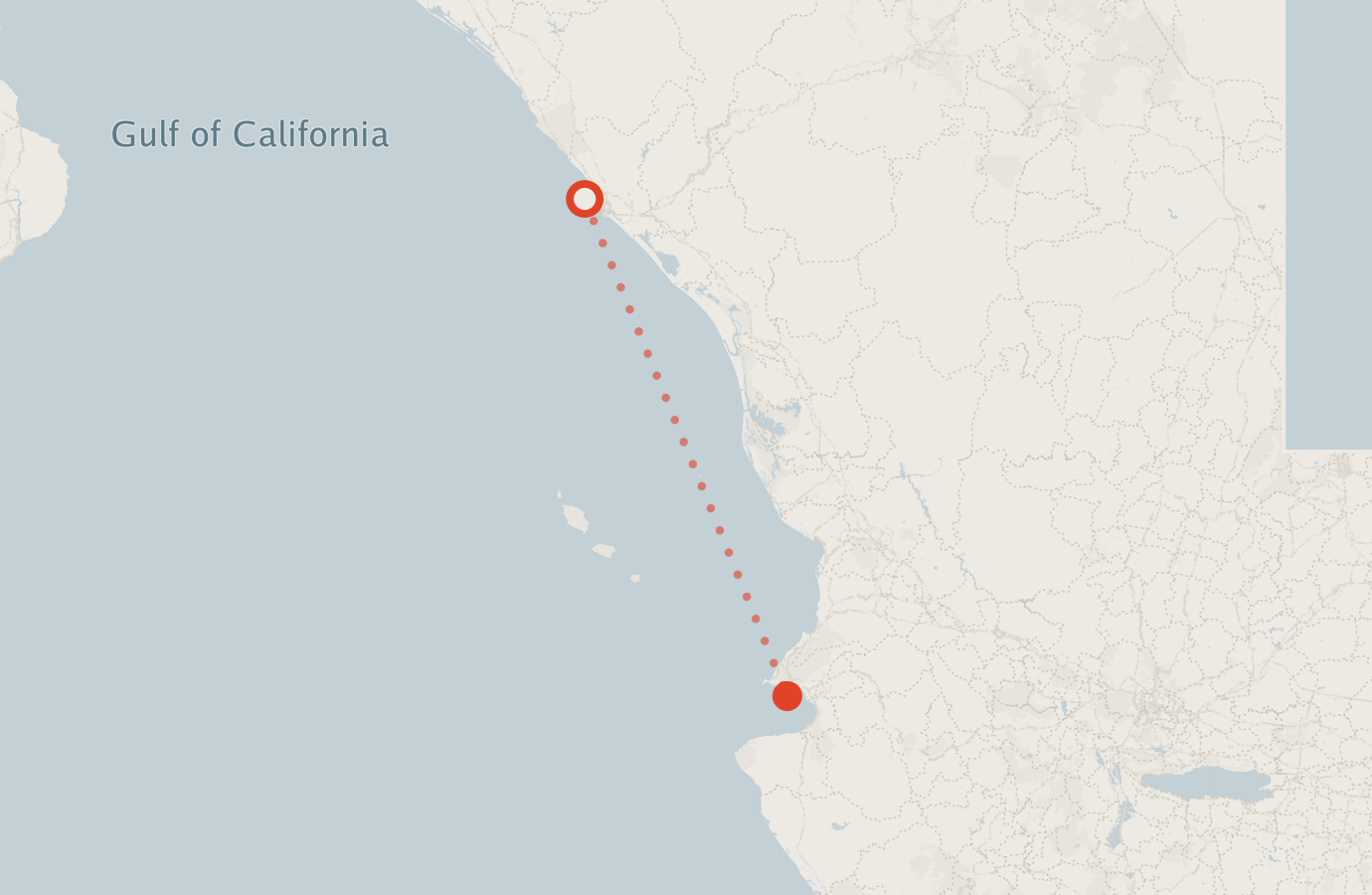 Activity map — real sighting points on an OpenStreetMap basemap