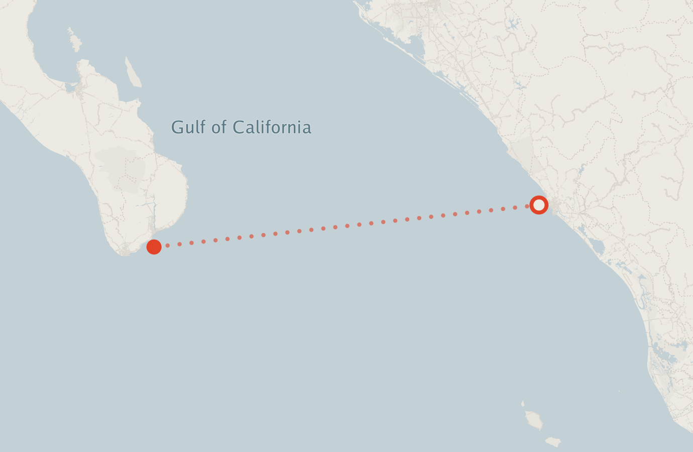 Activity map — real sighting points on an OpenStreetMap basemap