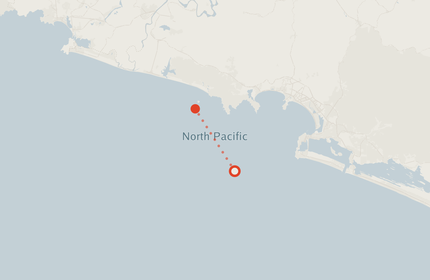 Activity map — real sighting points on an OpenStreetMap basemap