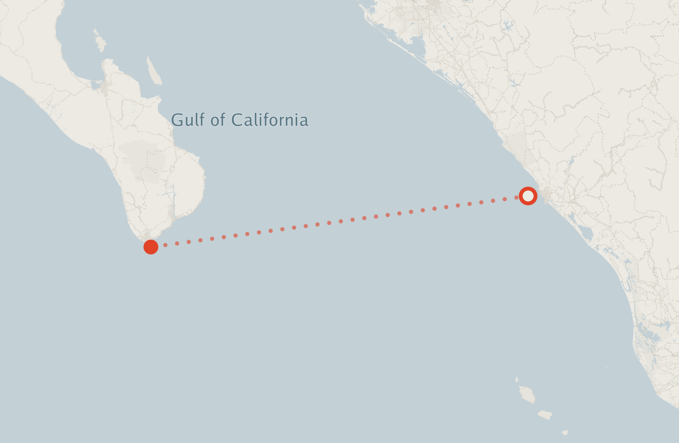 Activity map — real sighting points on an OpenStreetMap basemap