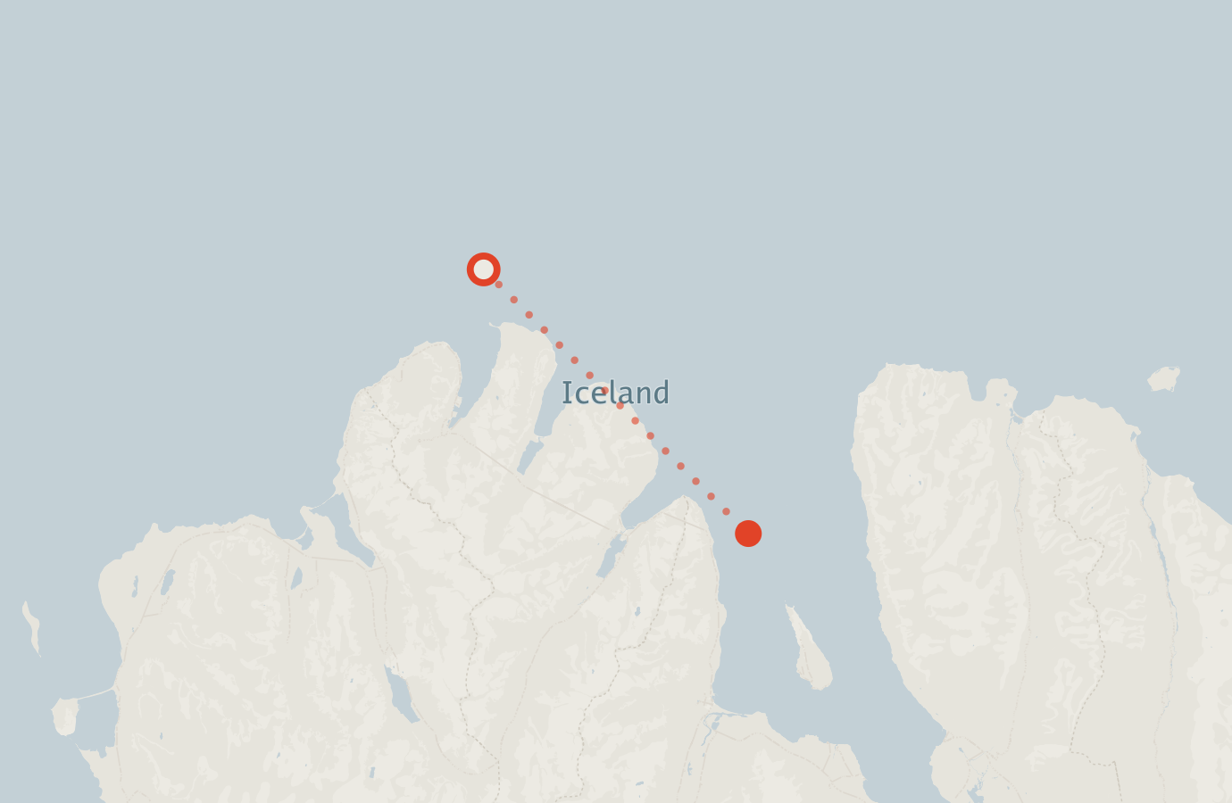 Activity map — real sighting points on an OpenStreetMap basemap