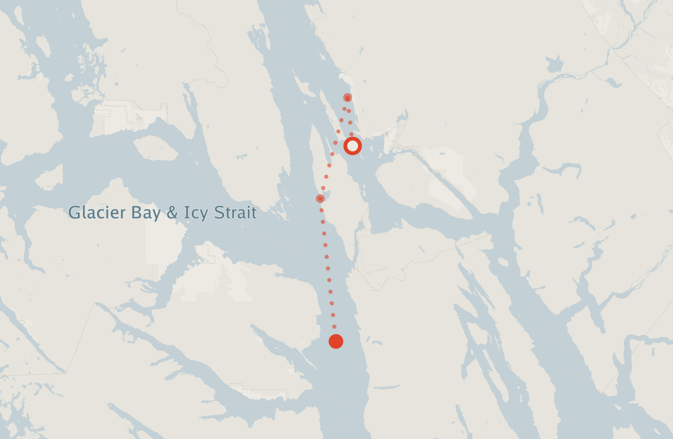 Activity map — real sighting points on an OpenStreetMap basemap