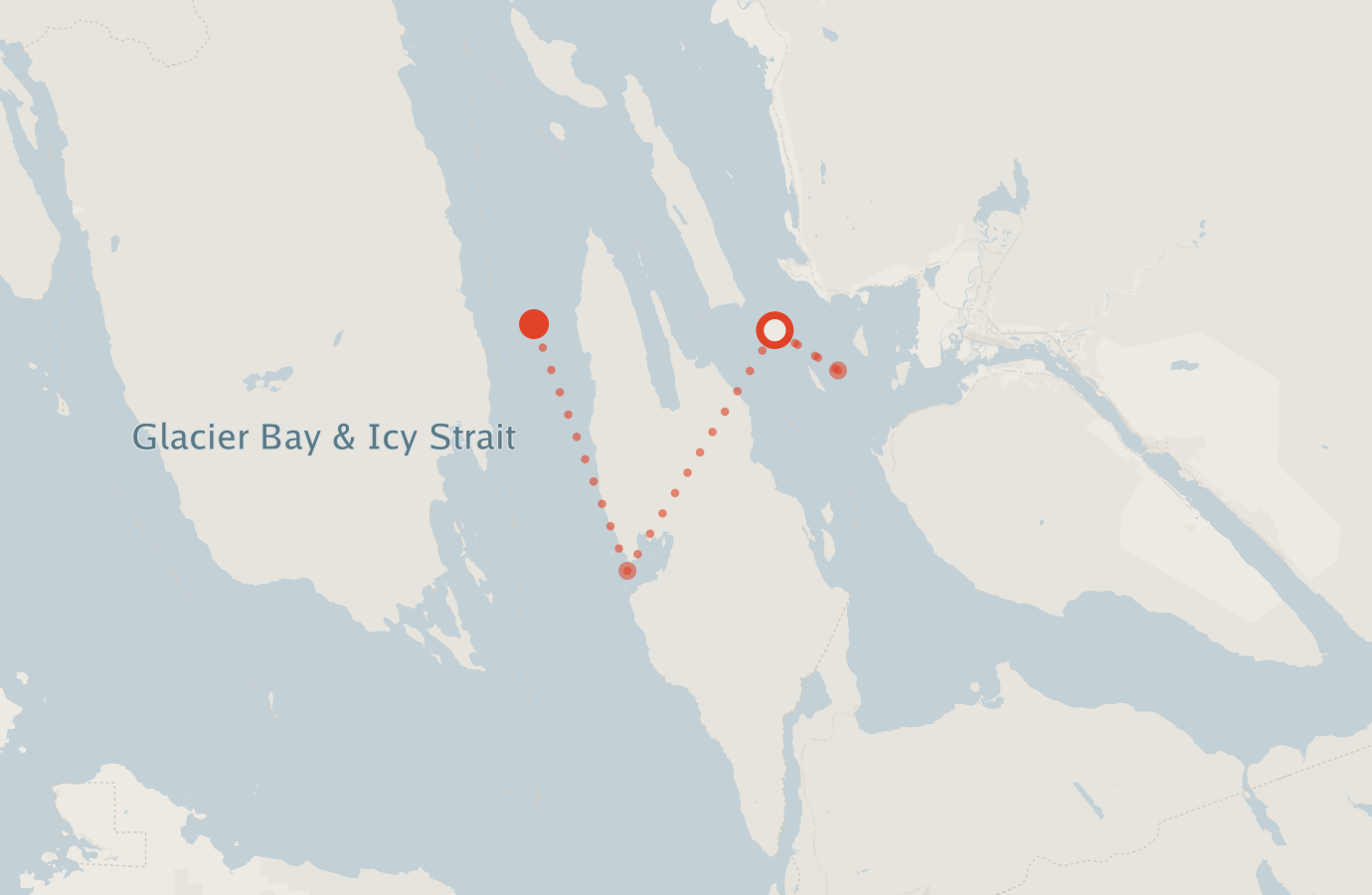 Activity map — real sighting points on an OpenStreetMap basemap