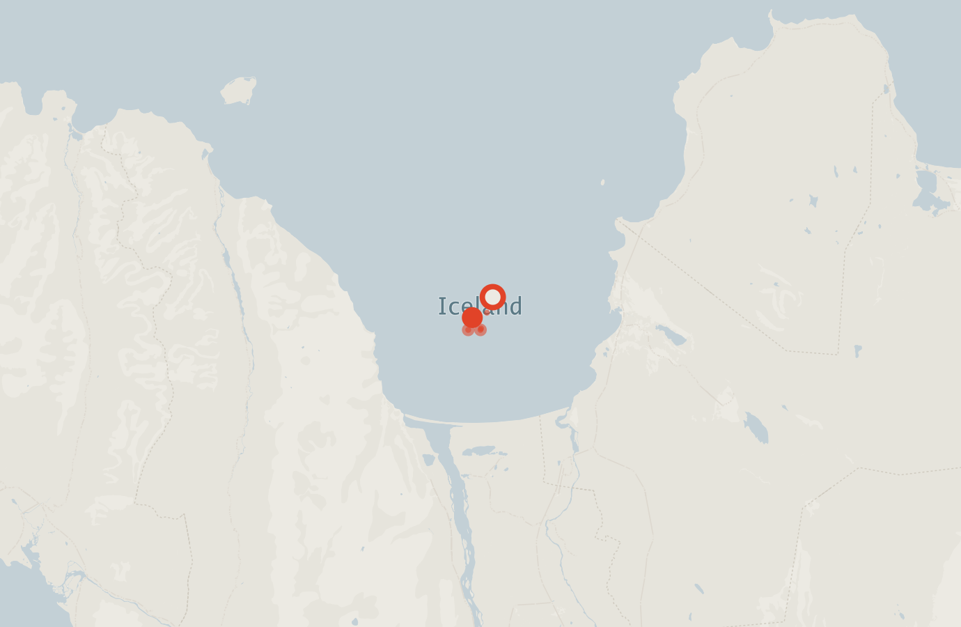 Activity map — real sighting points on an OpenStreetMap basemap