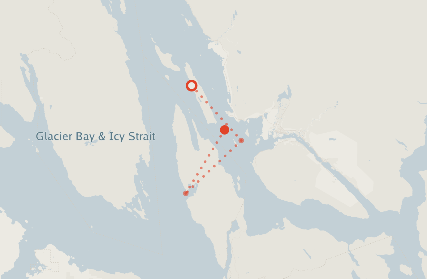 Activity map — real sighting points on an OpenStreetMap basemap