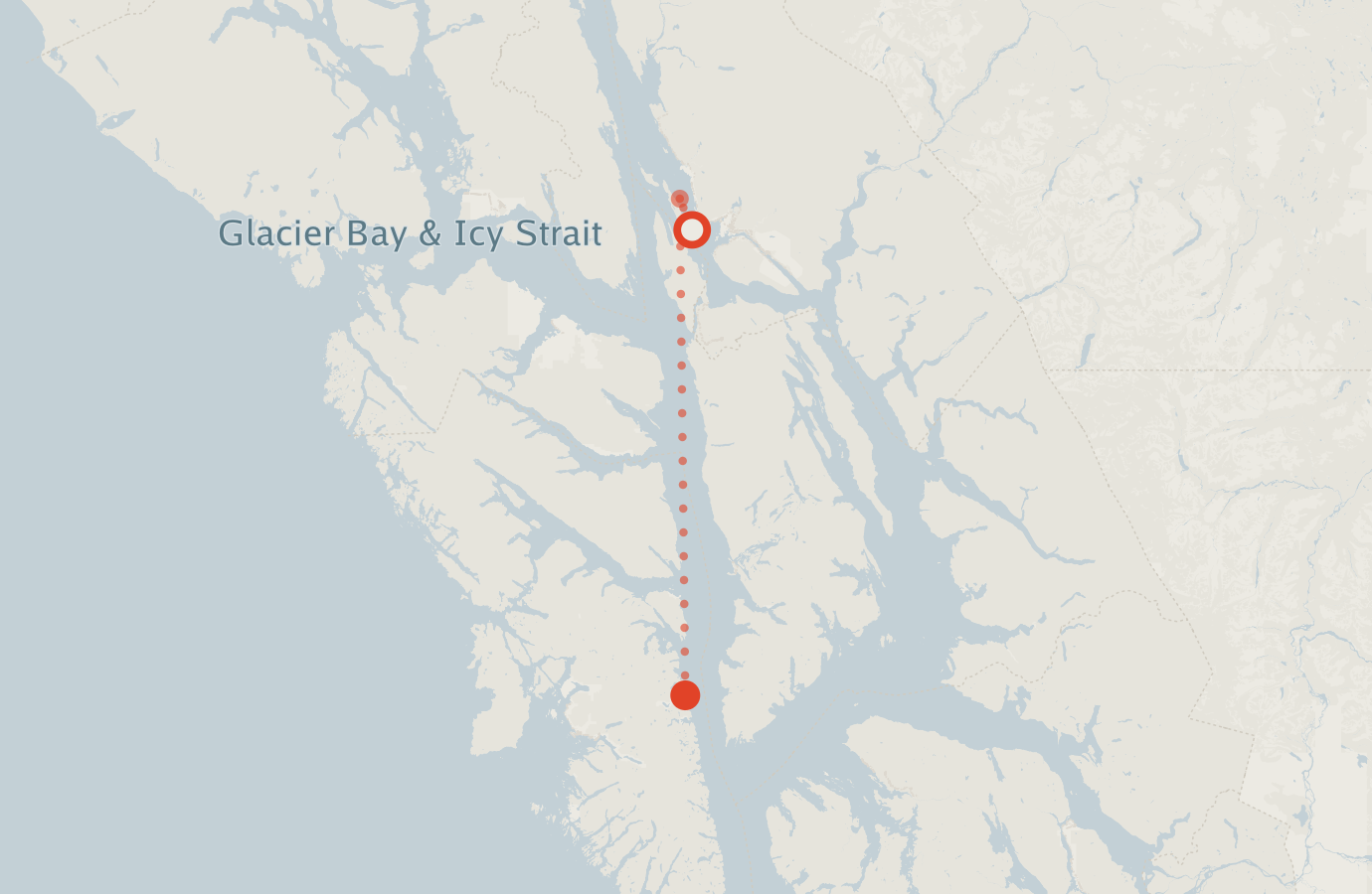 Activity map — real sighting points on an OpenStreetMap basemap