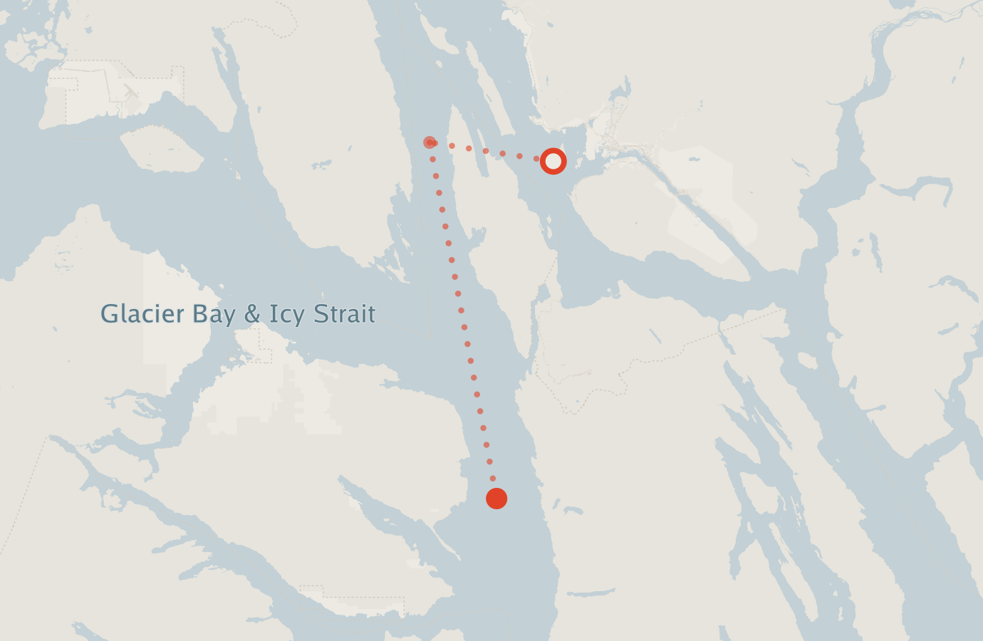 Activity map — real sighting points on an OpenStreetMap basemap