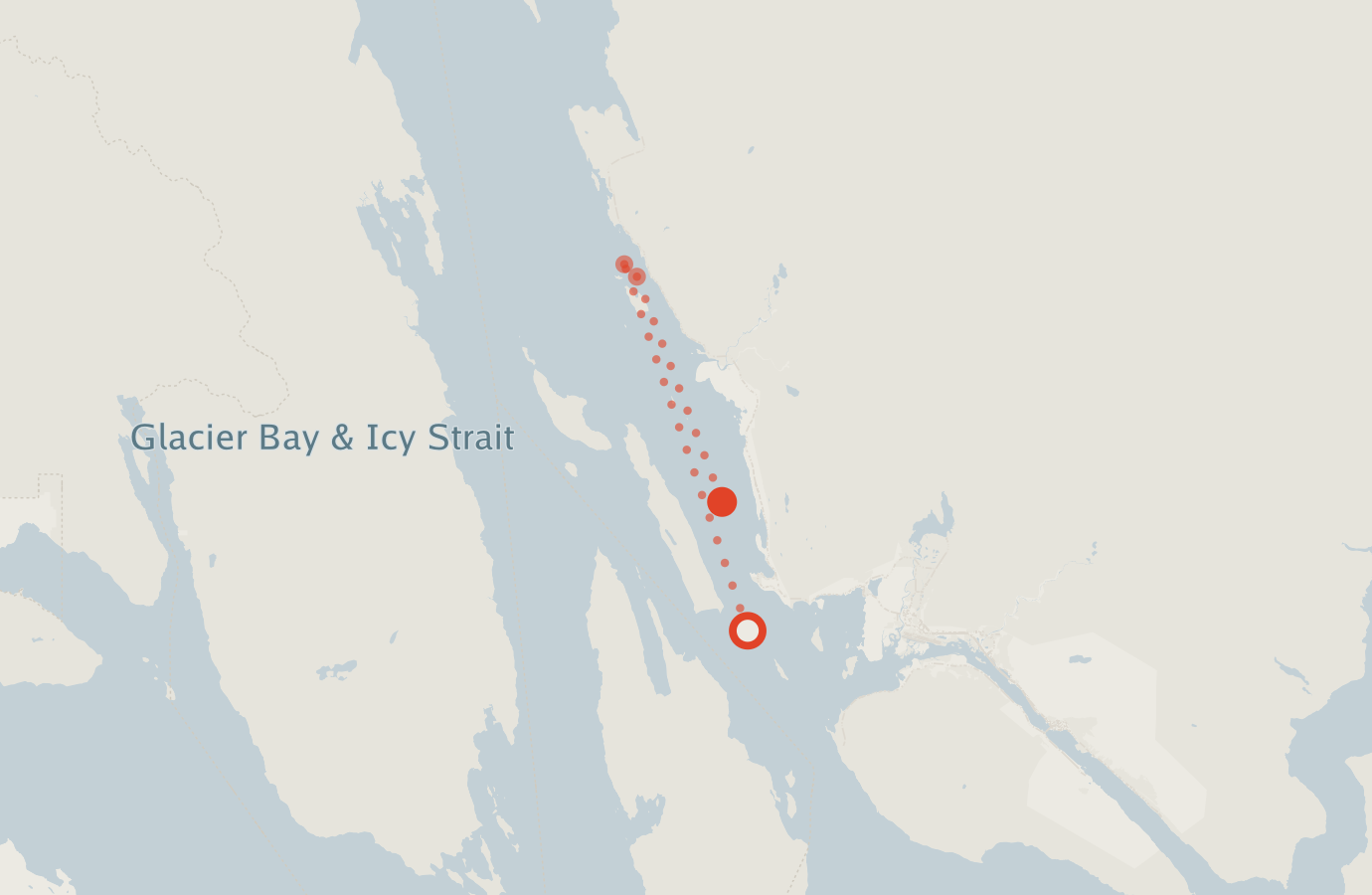 Activity map — real sighting points on an OpenStreetMap basemap