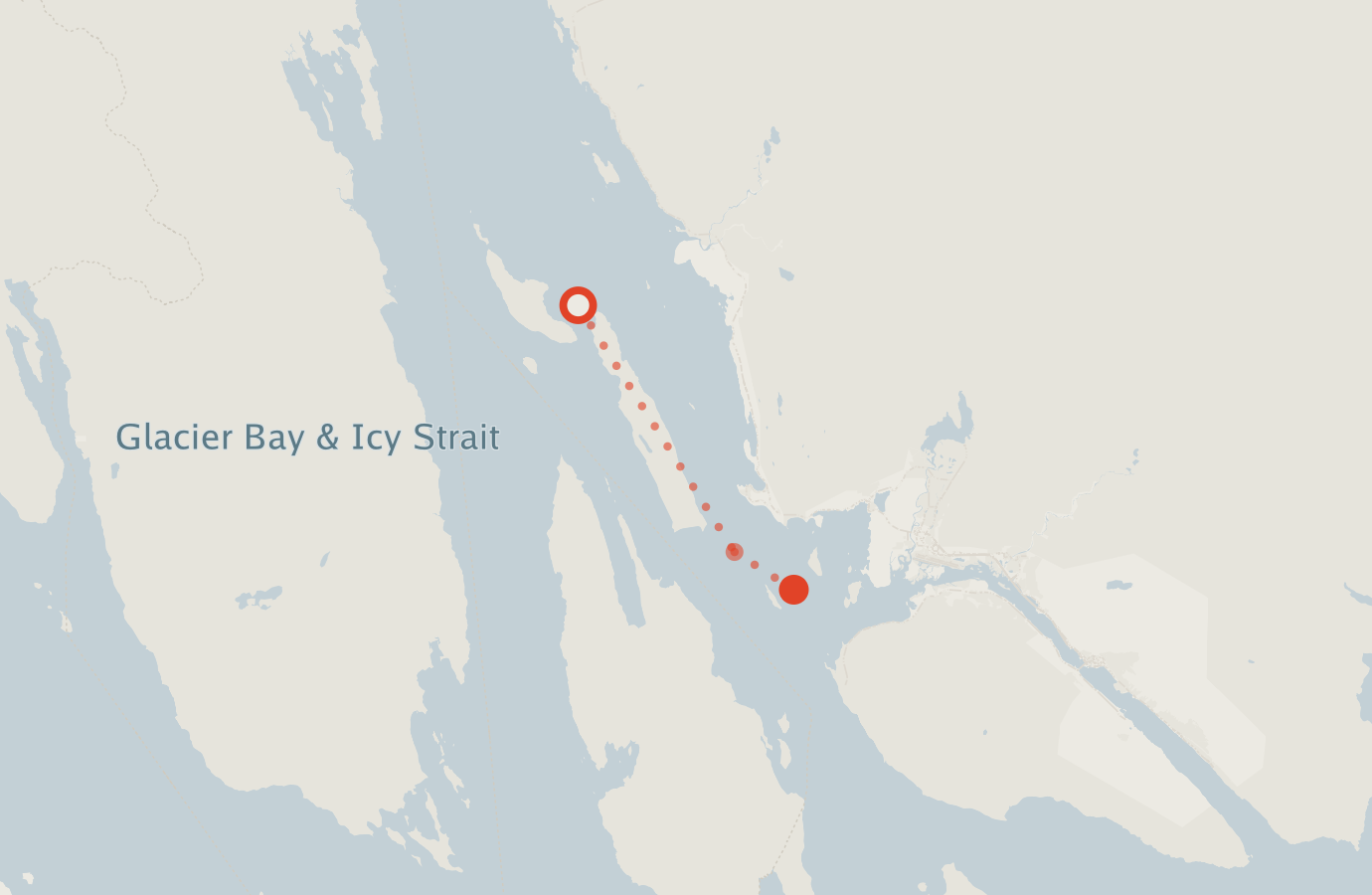 Activity map — real sighting points on an OpenStreetMap basemap