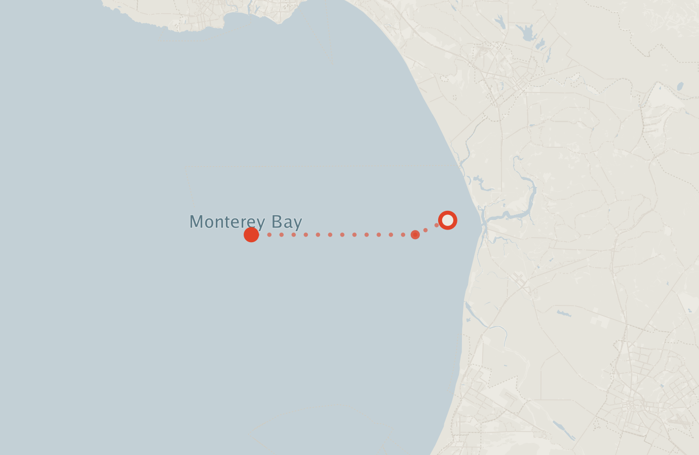 Activity map — real sighting points on an OpenStreetMap basemap