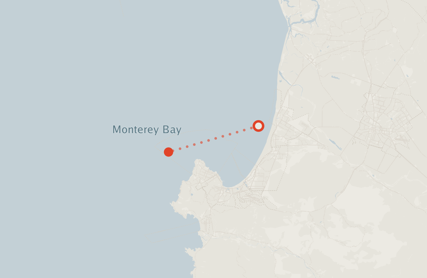 Activity map — real sighting points on an OpenStreetMap basemap