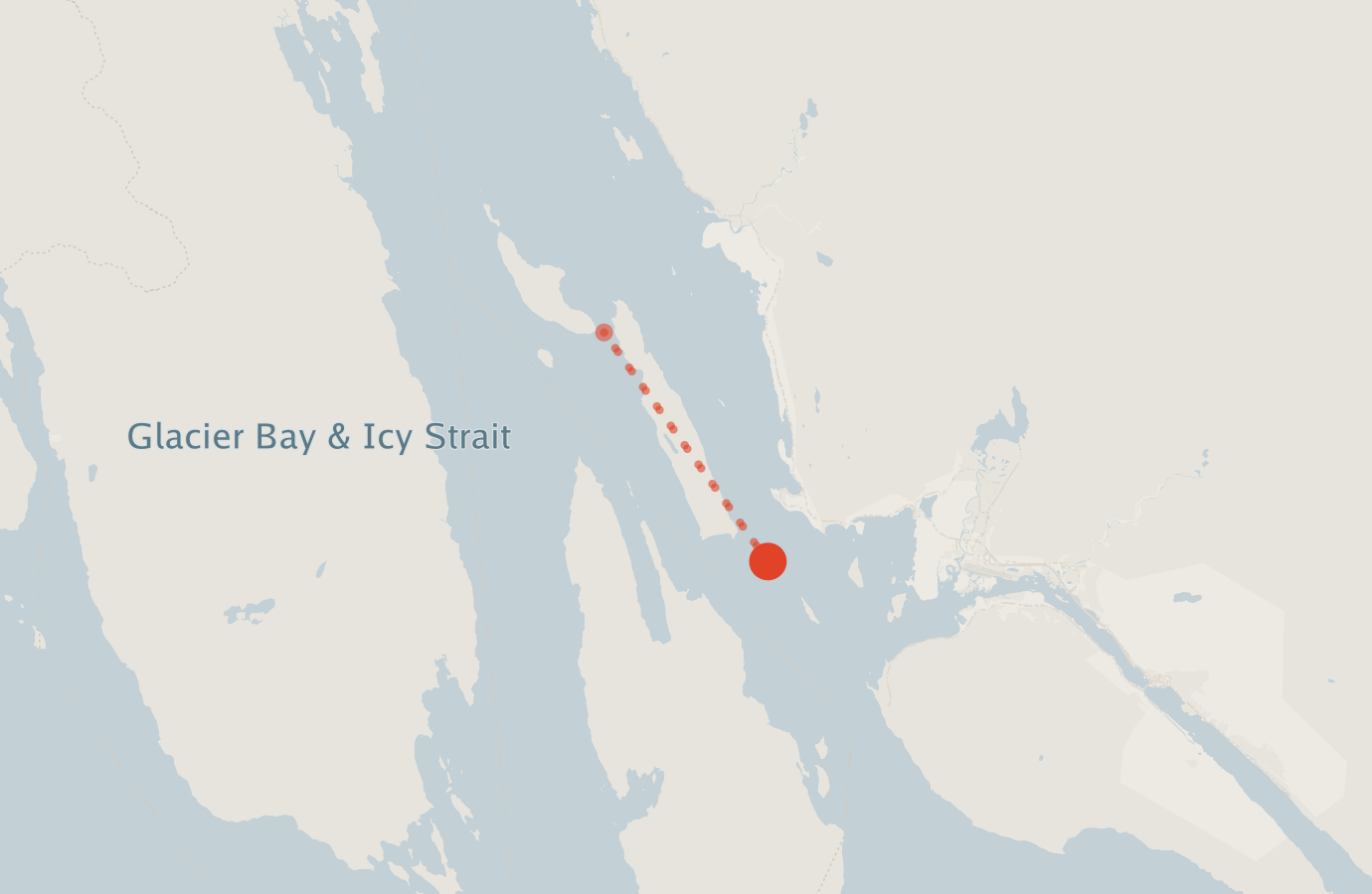 Activity map — real sighting points on an OpenStreetMap basemap
