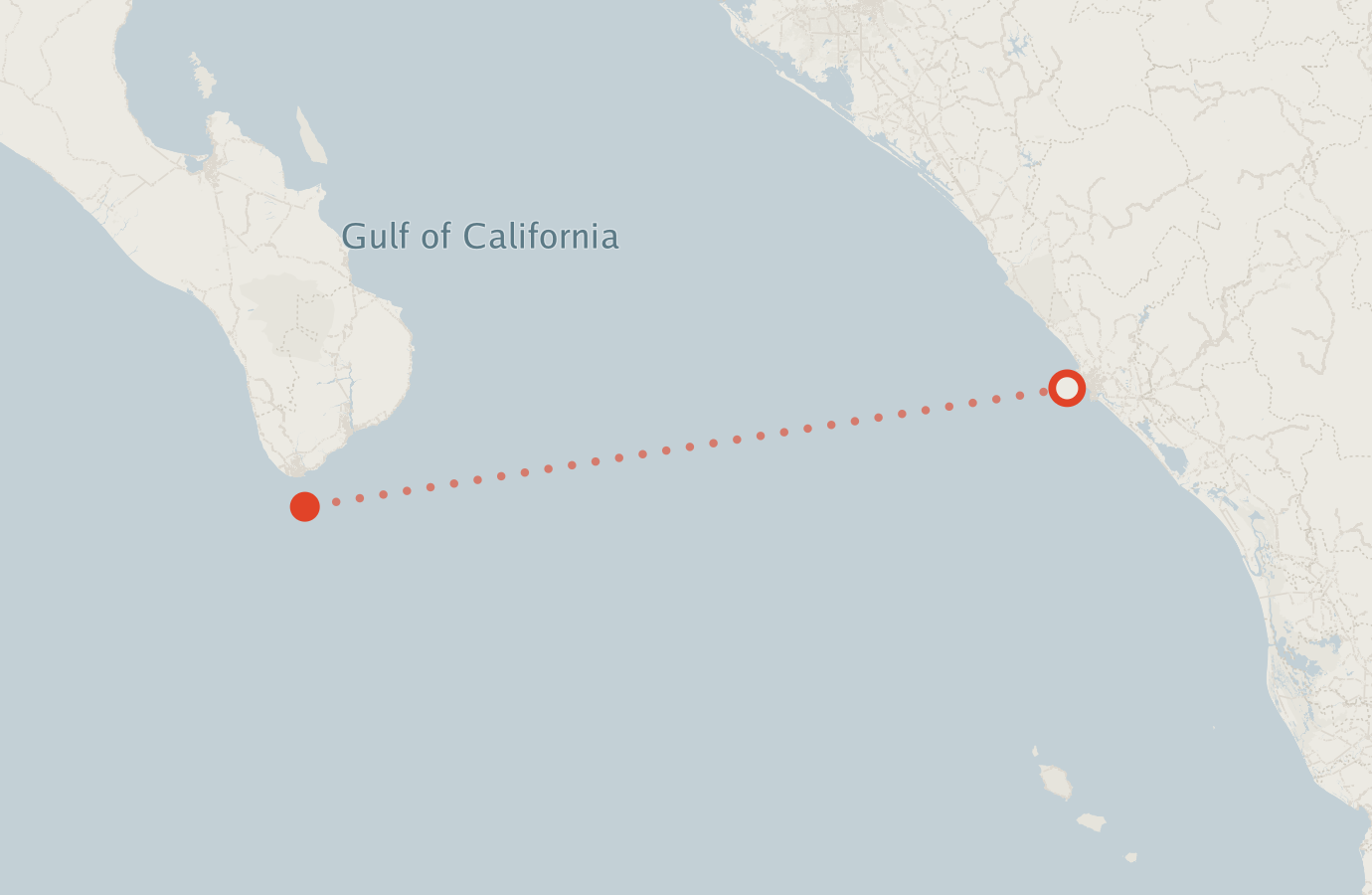 Activity map — real sighting points on an OpenStreetMap basemap