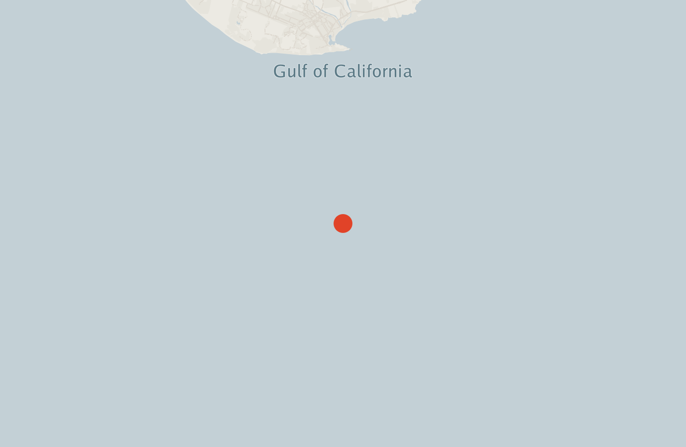 Activity map — real sighting points on an OpenStreetMap basemap