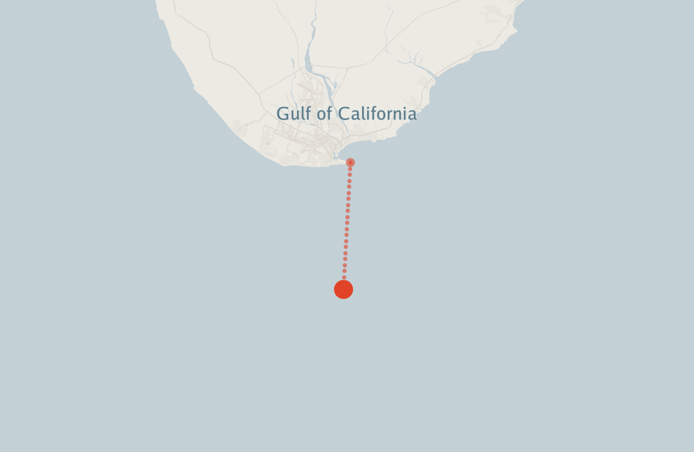 Activity map — real sighting points on an OpenStreetMap basemap