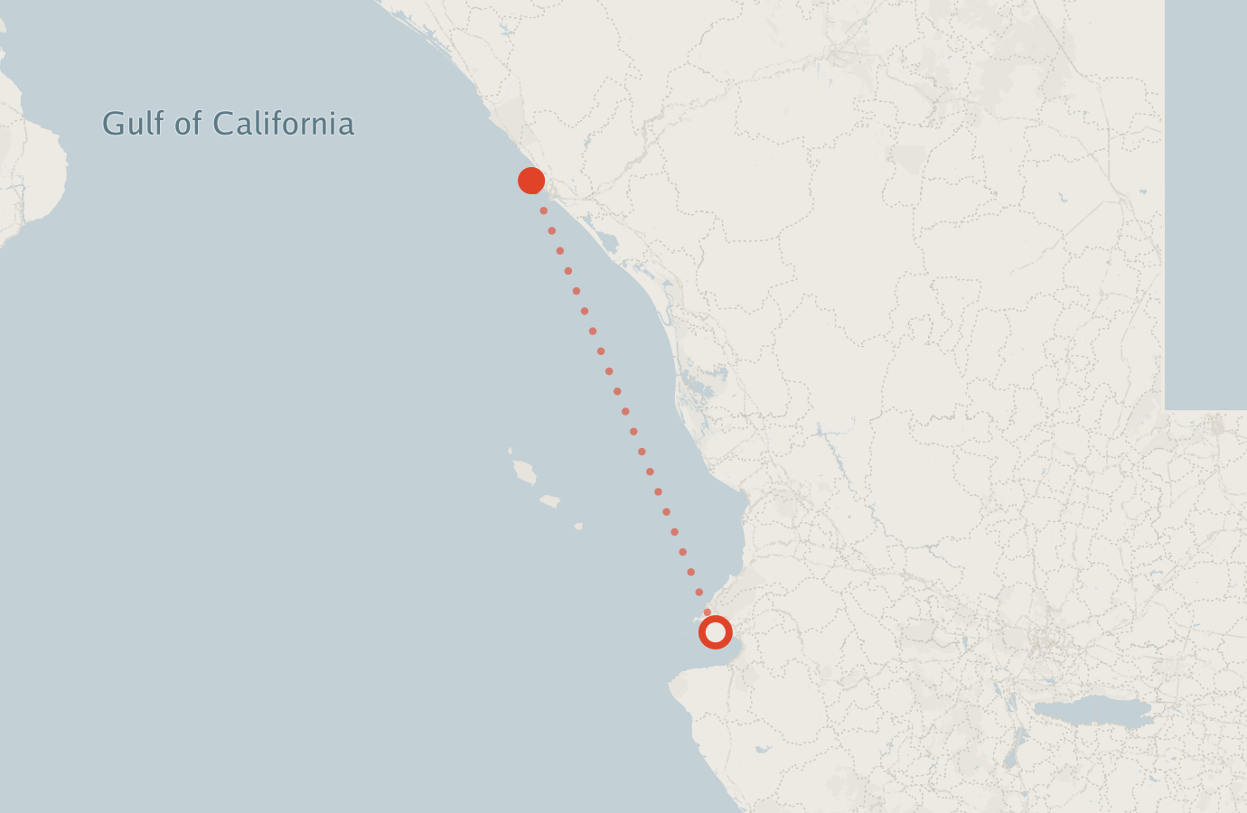 Activity map — real sighting points on an OpenStreetMap basemap
