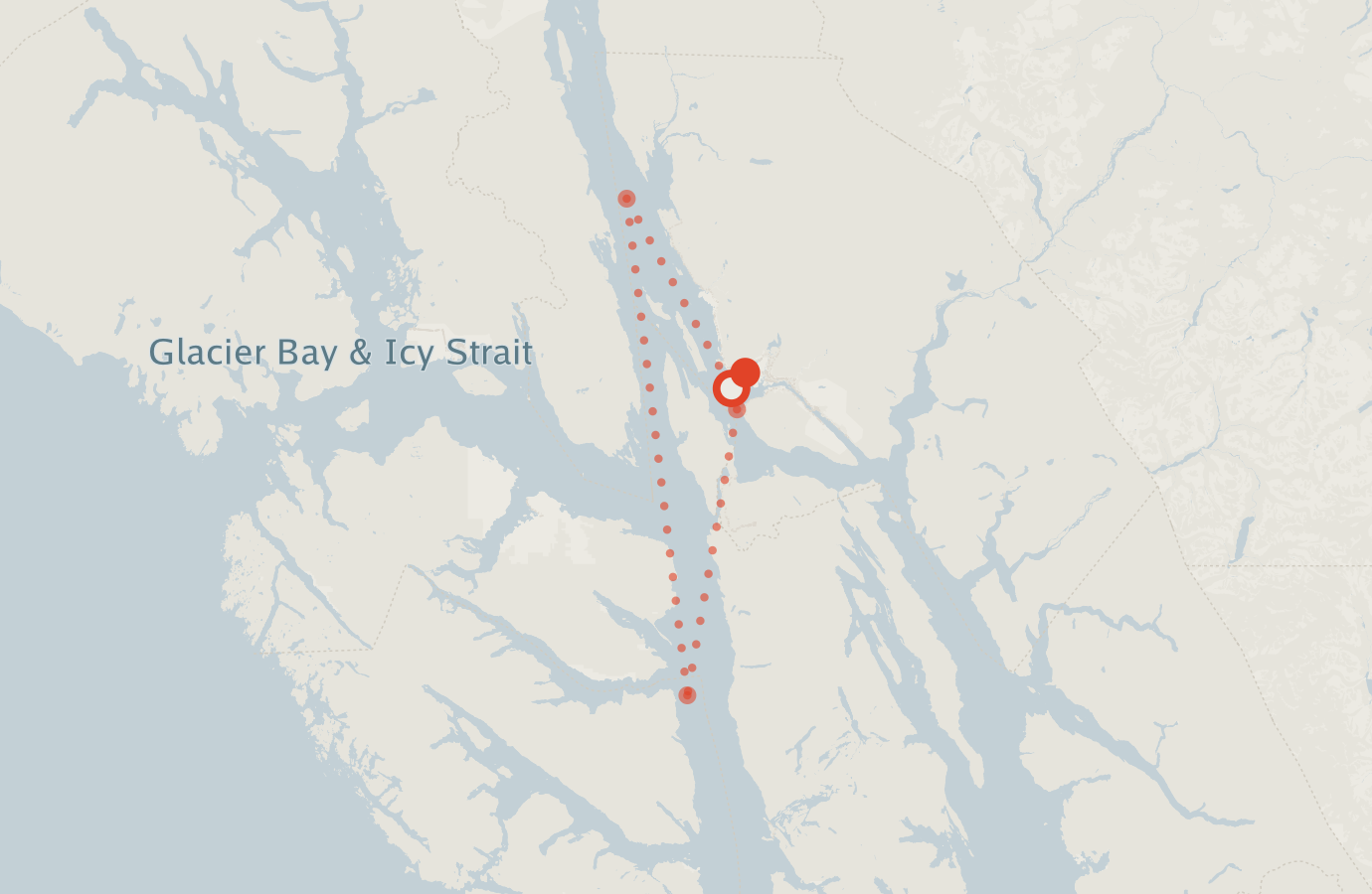 Activity map — real sighting points on an OpenStreetMap basemap