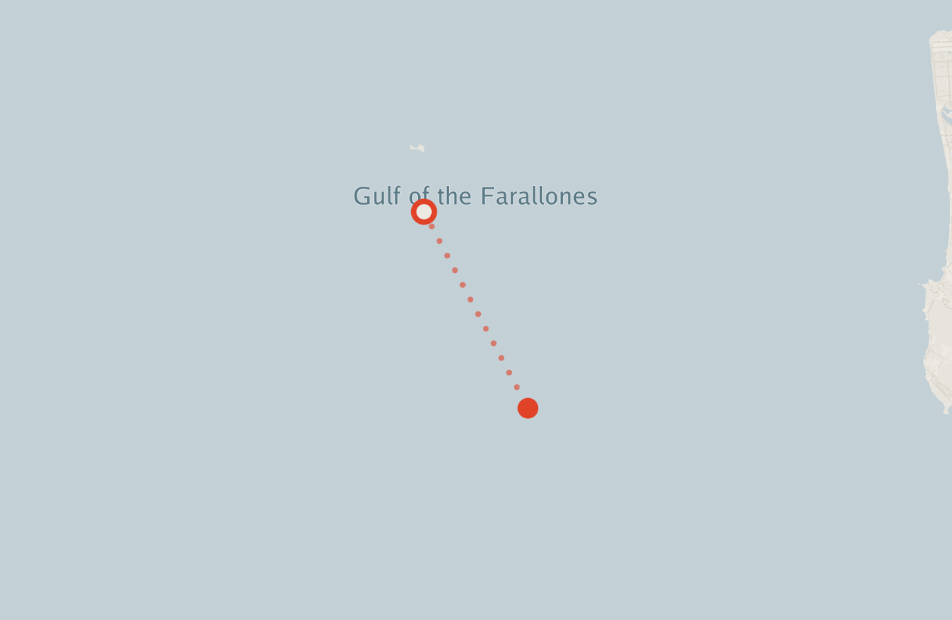 Activity map — real sighting points on an OpenStreetMap basemap