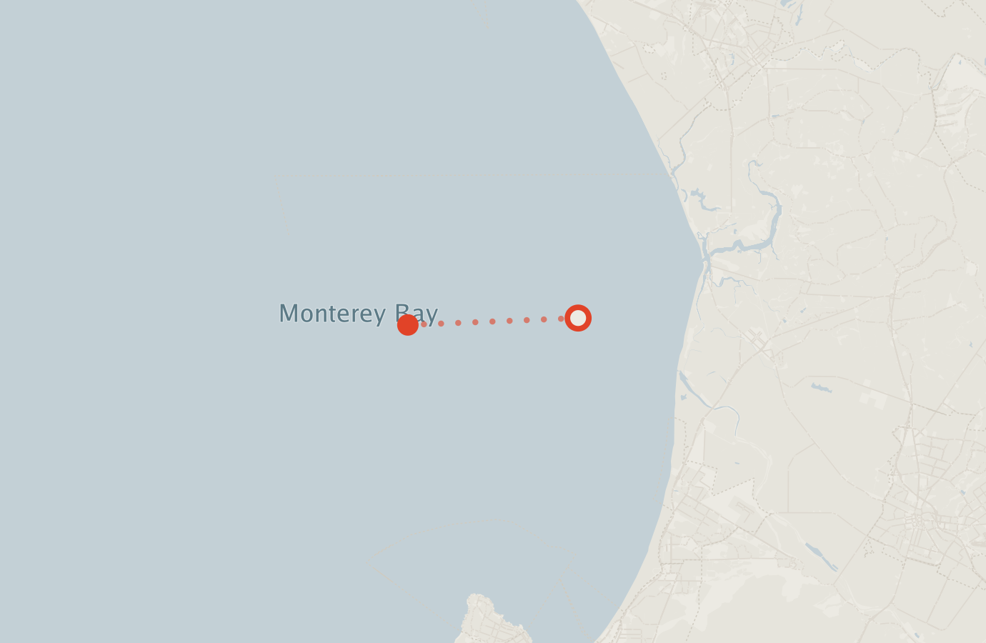 Activity map — real sighting points on an OpenStreetMap basemap