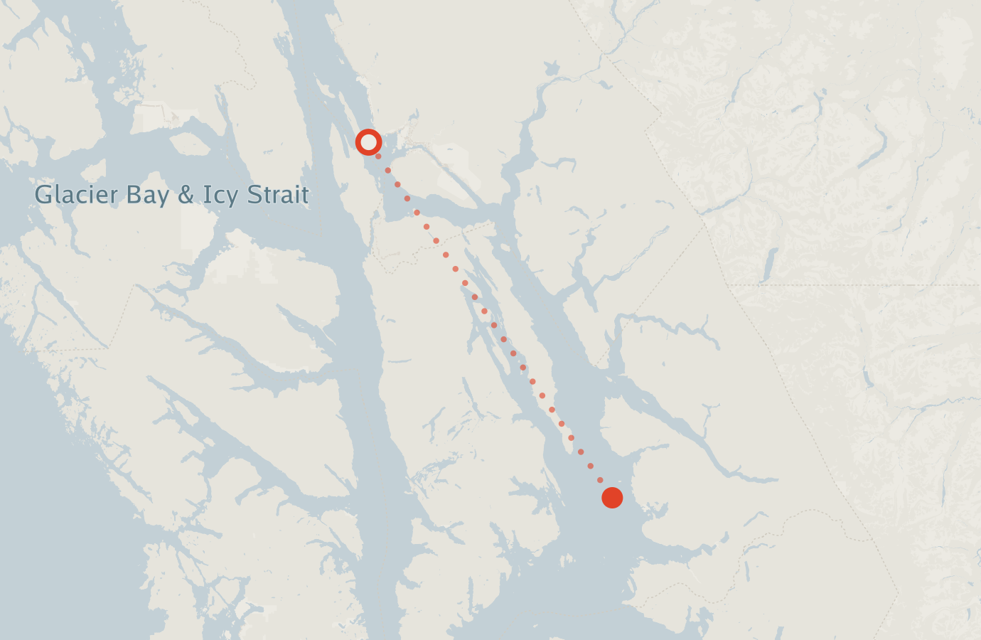 Activity map — real sighting points on an OpenStreetMap basemap