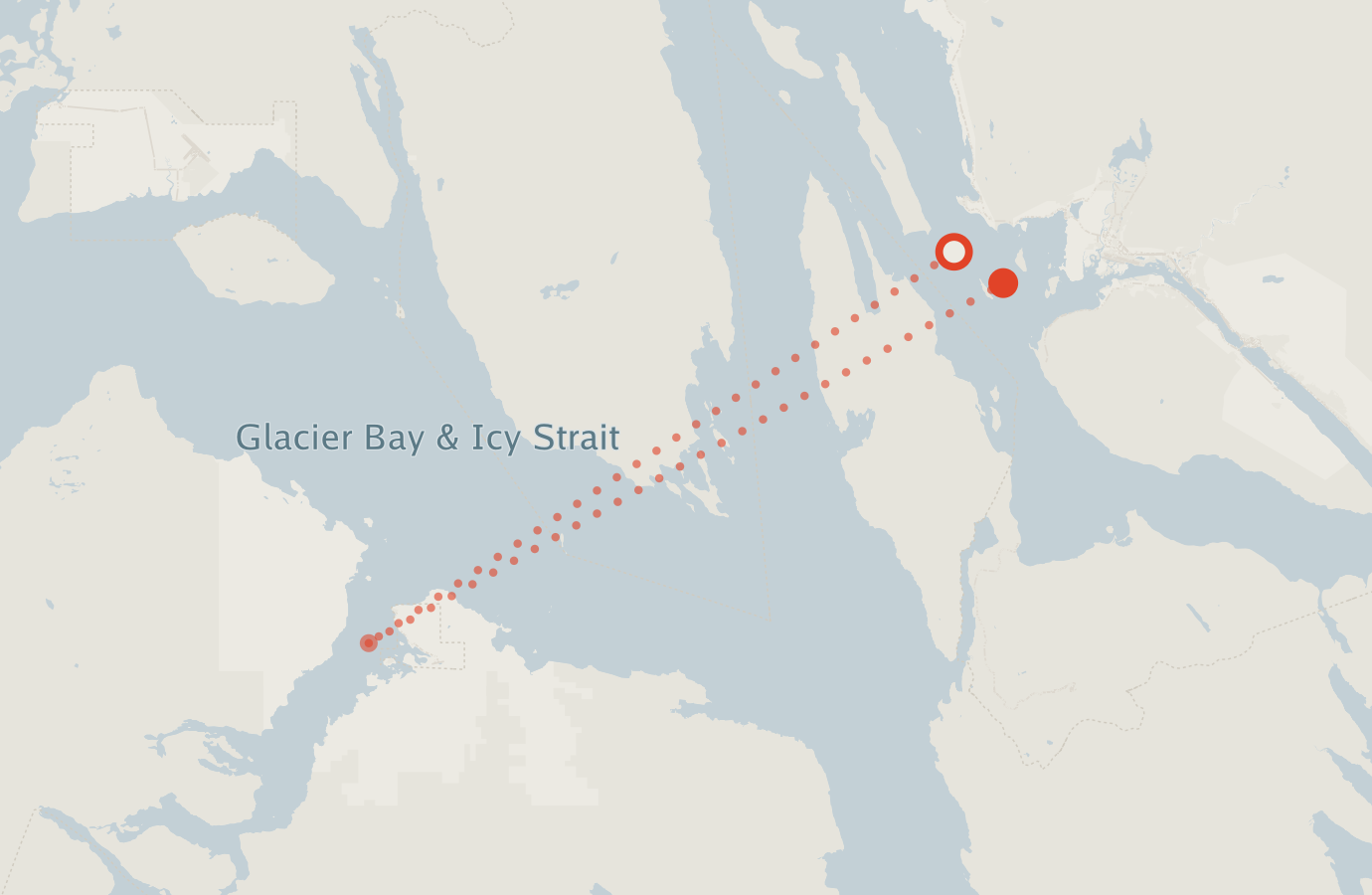 Activity map — real sighting points on an OpenStreetMap basemap
