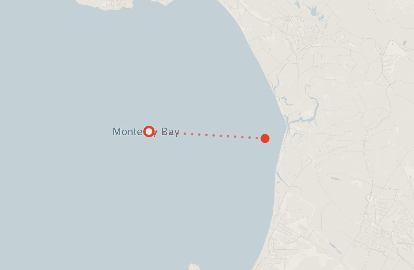 Activity map — real sighting points on an OpenStreetMap basemap