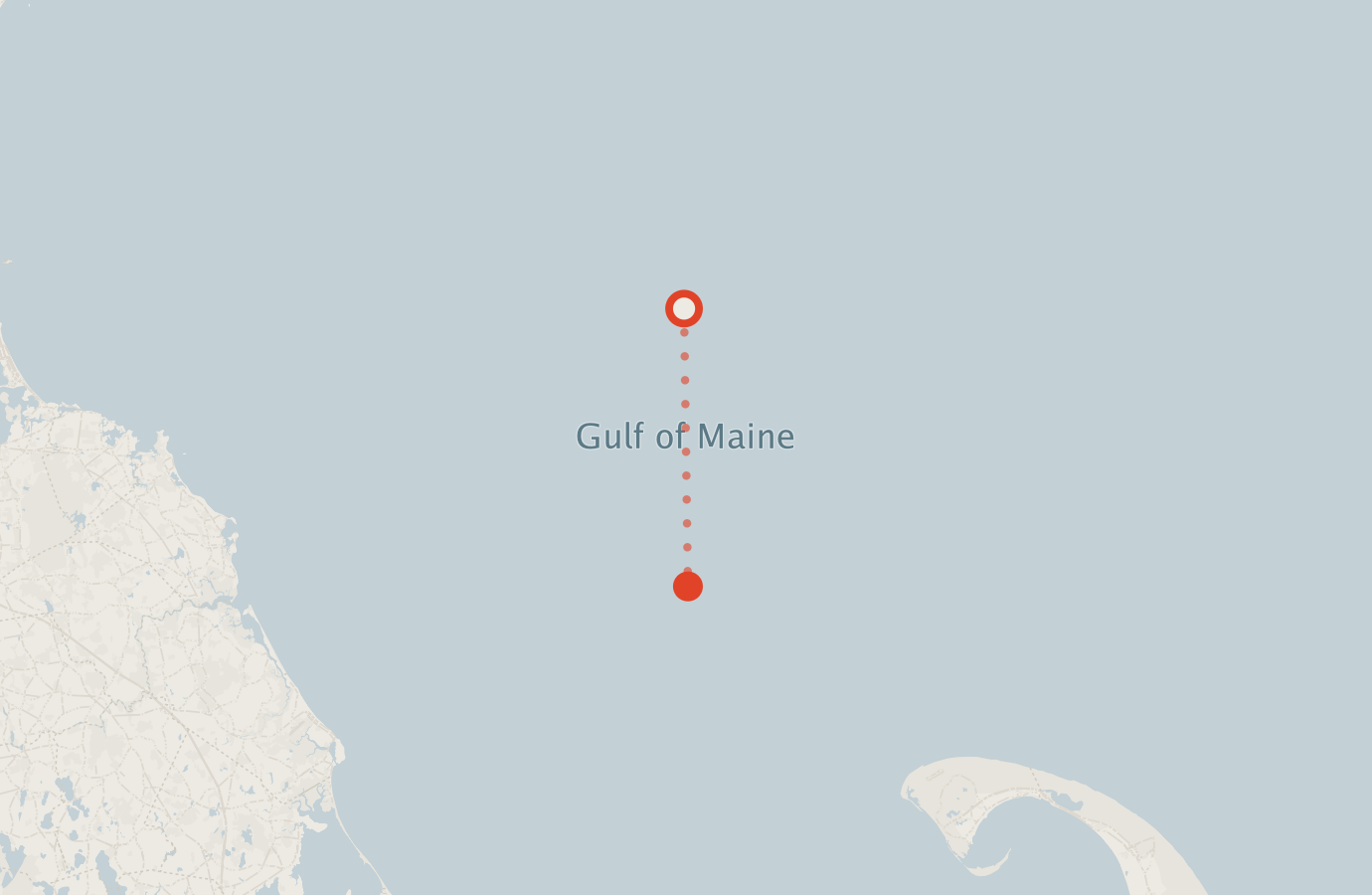 Activity map — real sighting points on an OpenStreetMap basemap