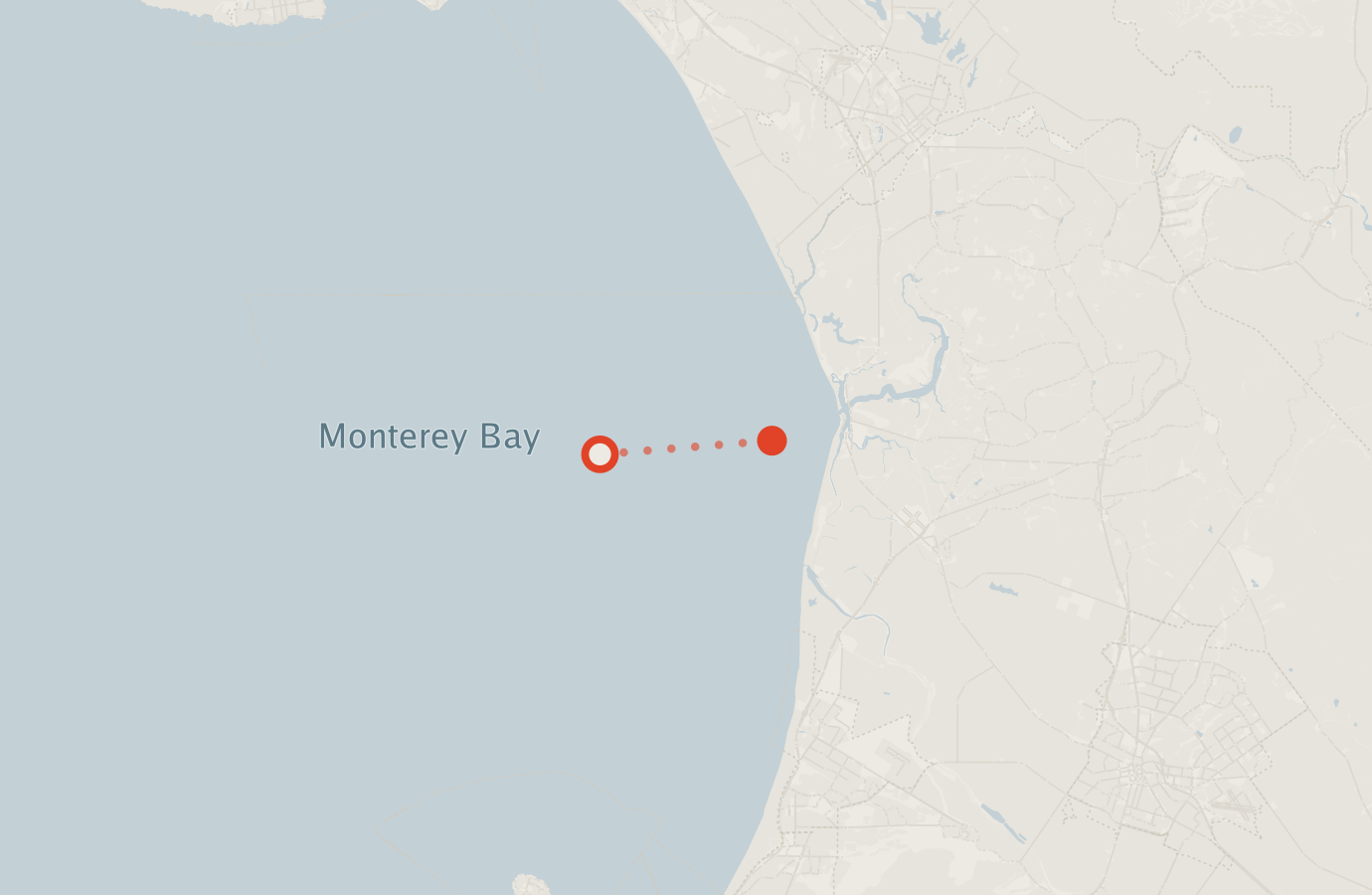 Activity map — real sighting points on an OpenStreetMap basemap