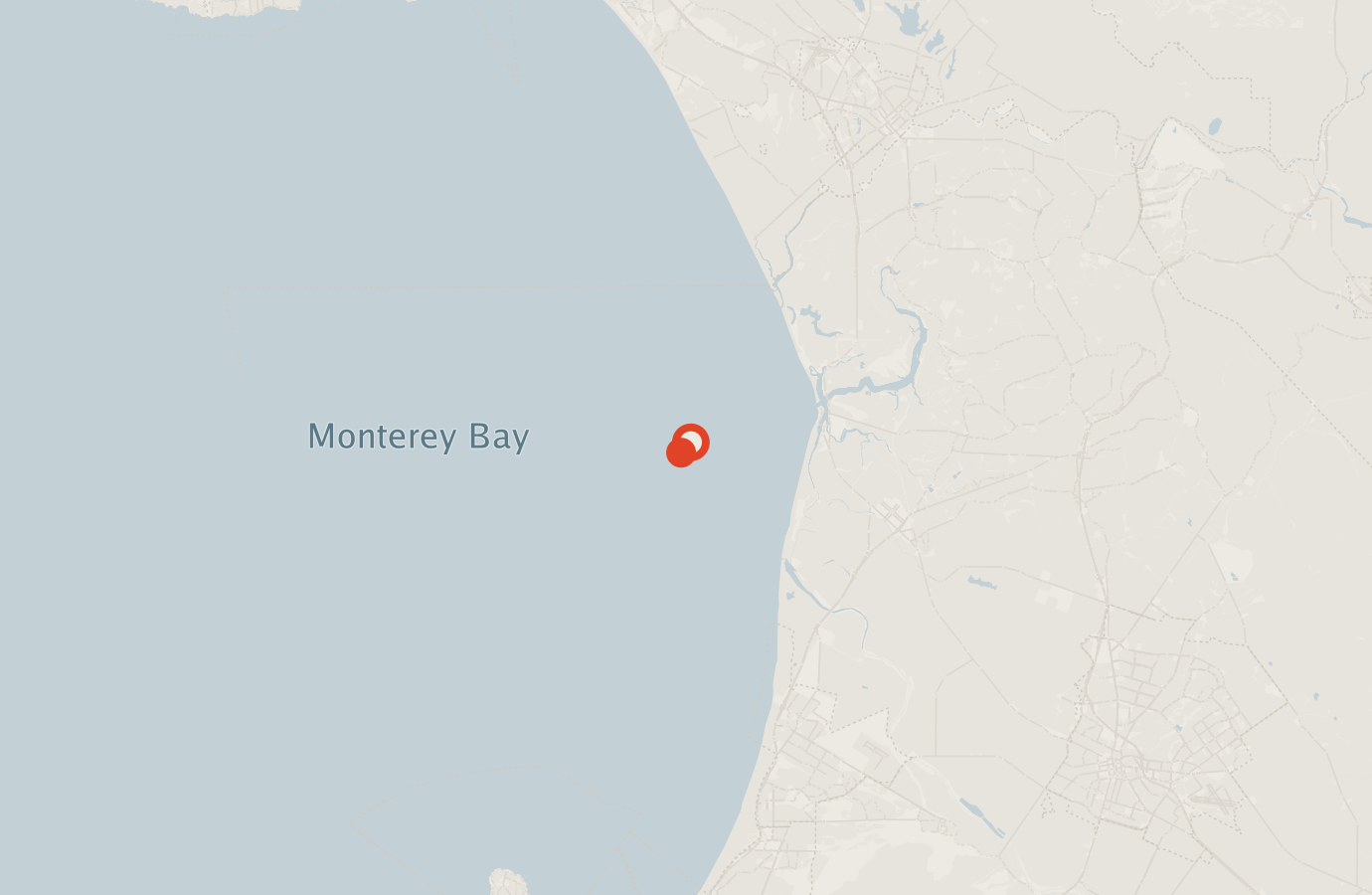 Activity map — real sighting points on an OpenStreetMap basemap