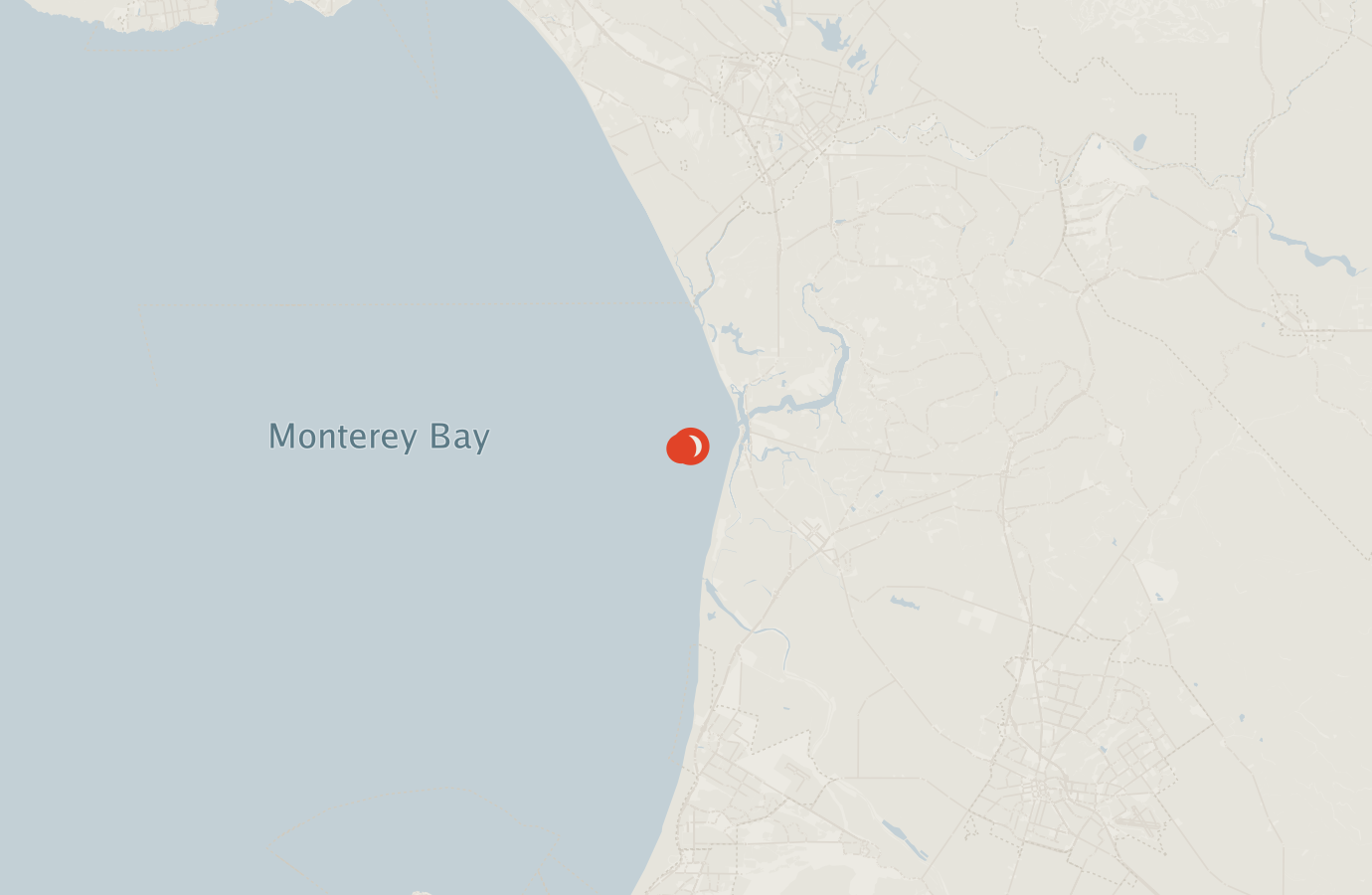 Activity map — real sighting points on an OpenStreetMap basemap