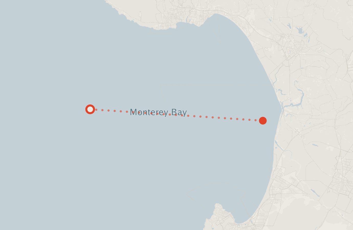 Activity map — real sighting points on an OpenStreetMap basemap