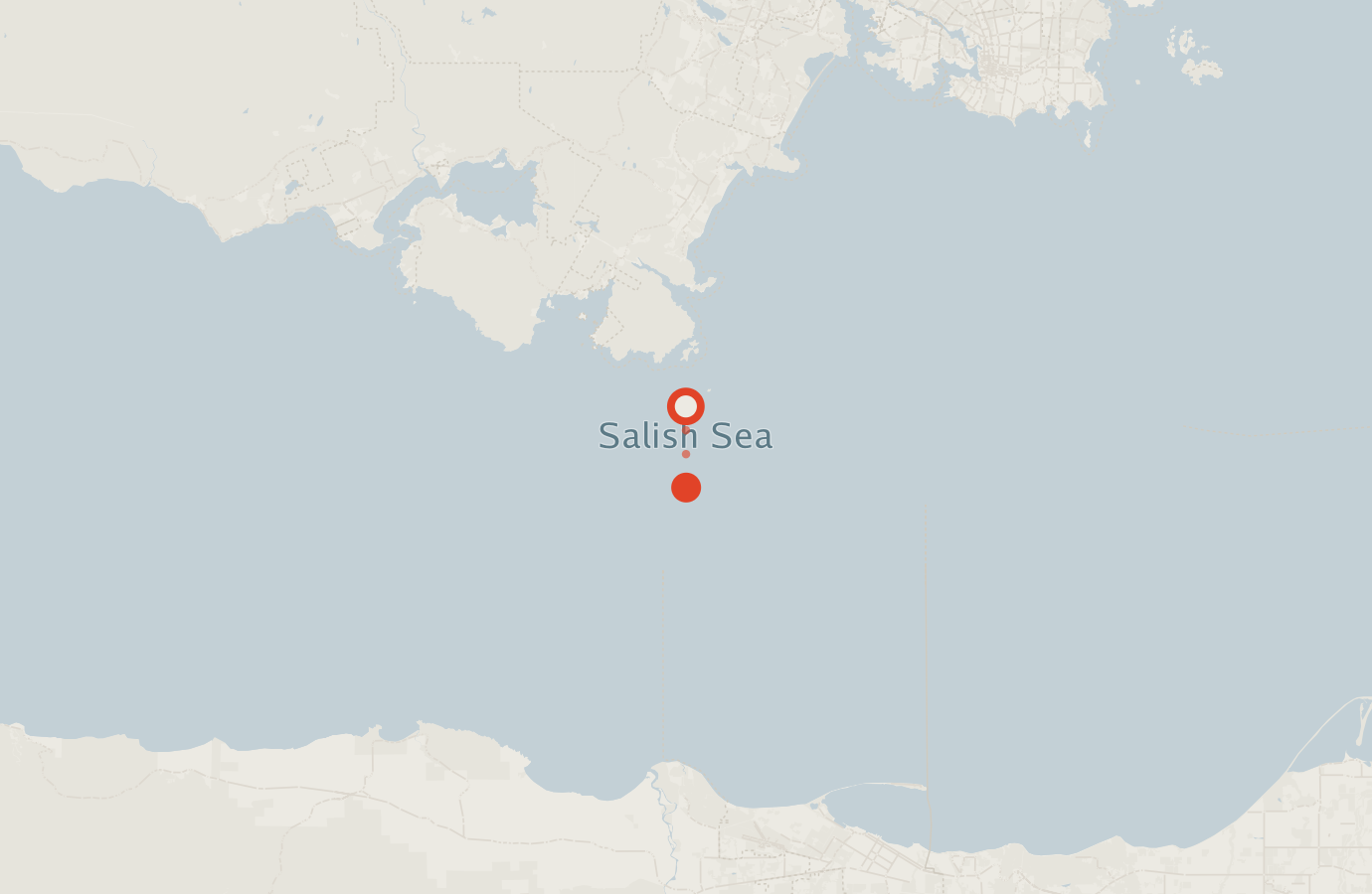 Activity map — real sighting points on an OpenStreetMap basemap