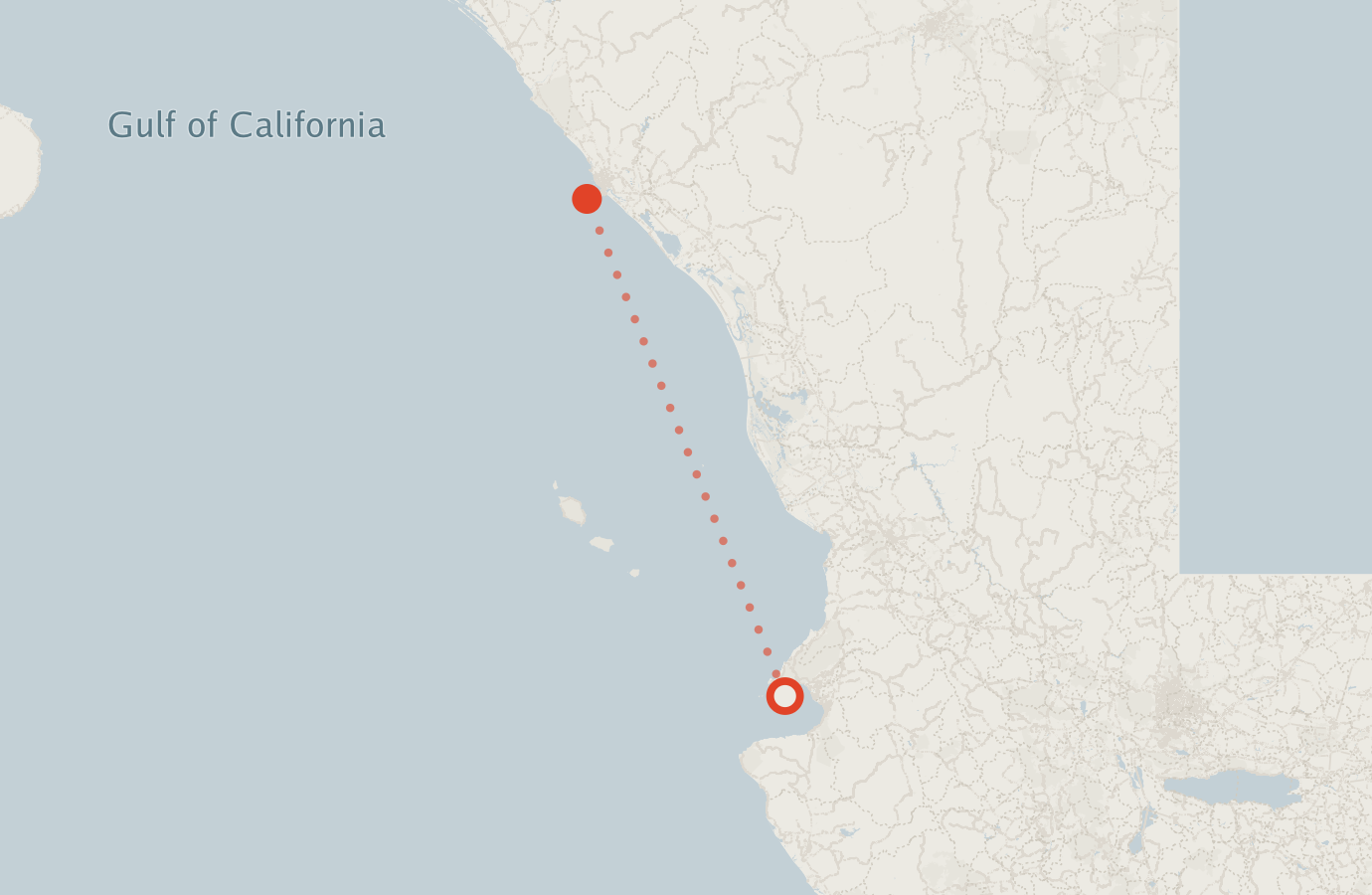 Activity map — real sighting points on an OpenStreetMap basemap