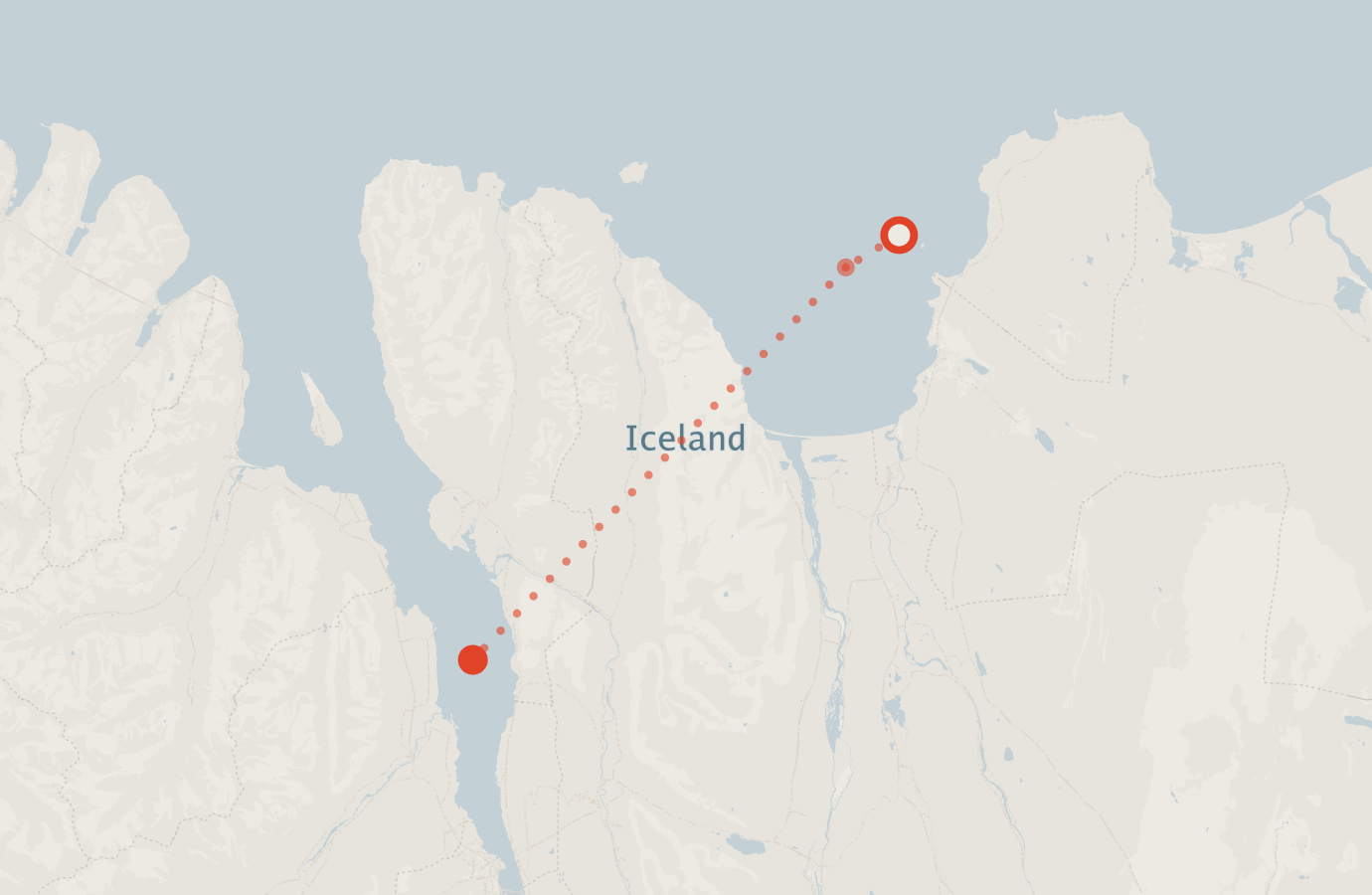 Activity map — real sighting points on an OpenStreetMap basemap